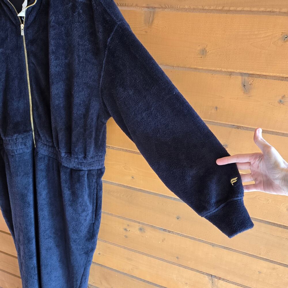 Fabletics Jumpsuit Cozy Cord Zip Onesie Black NWOT XXL/1X Soft Stretch Outfit - Picture 5 of 5